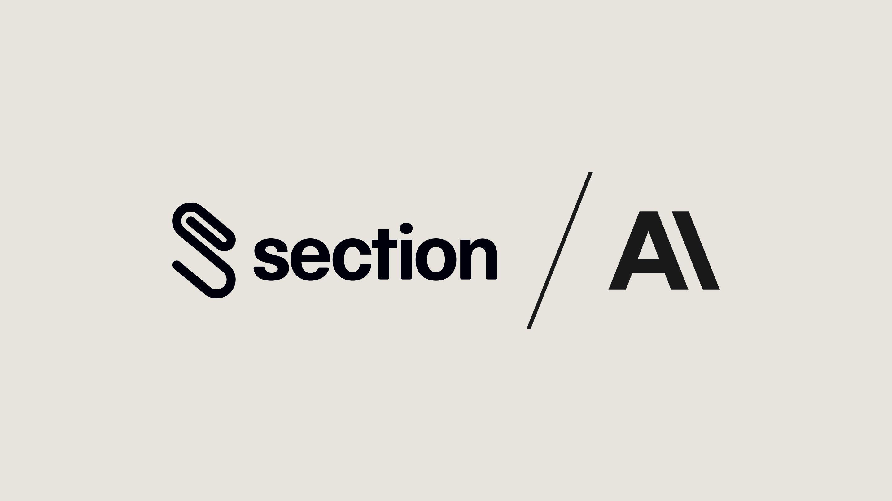 Section + Anthropic logo lockup