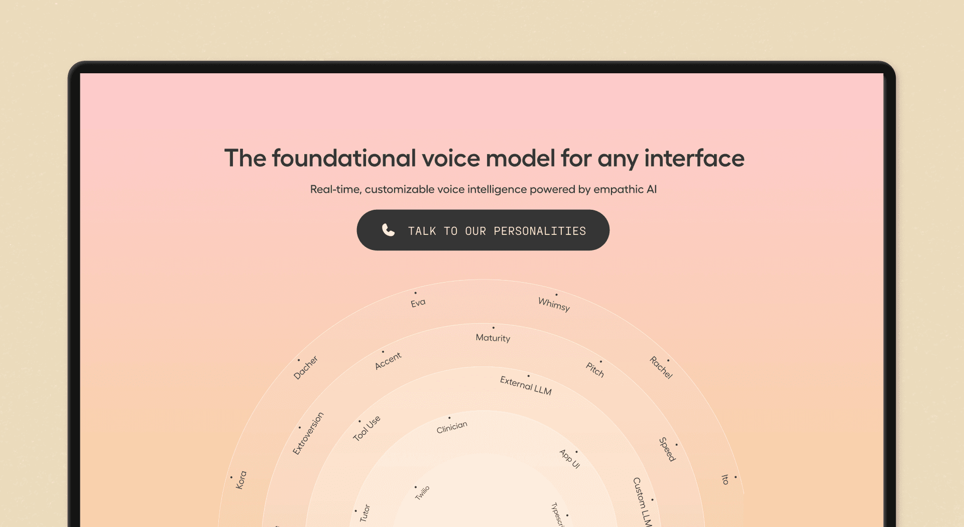 Hume product screen
