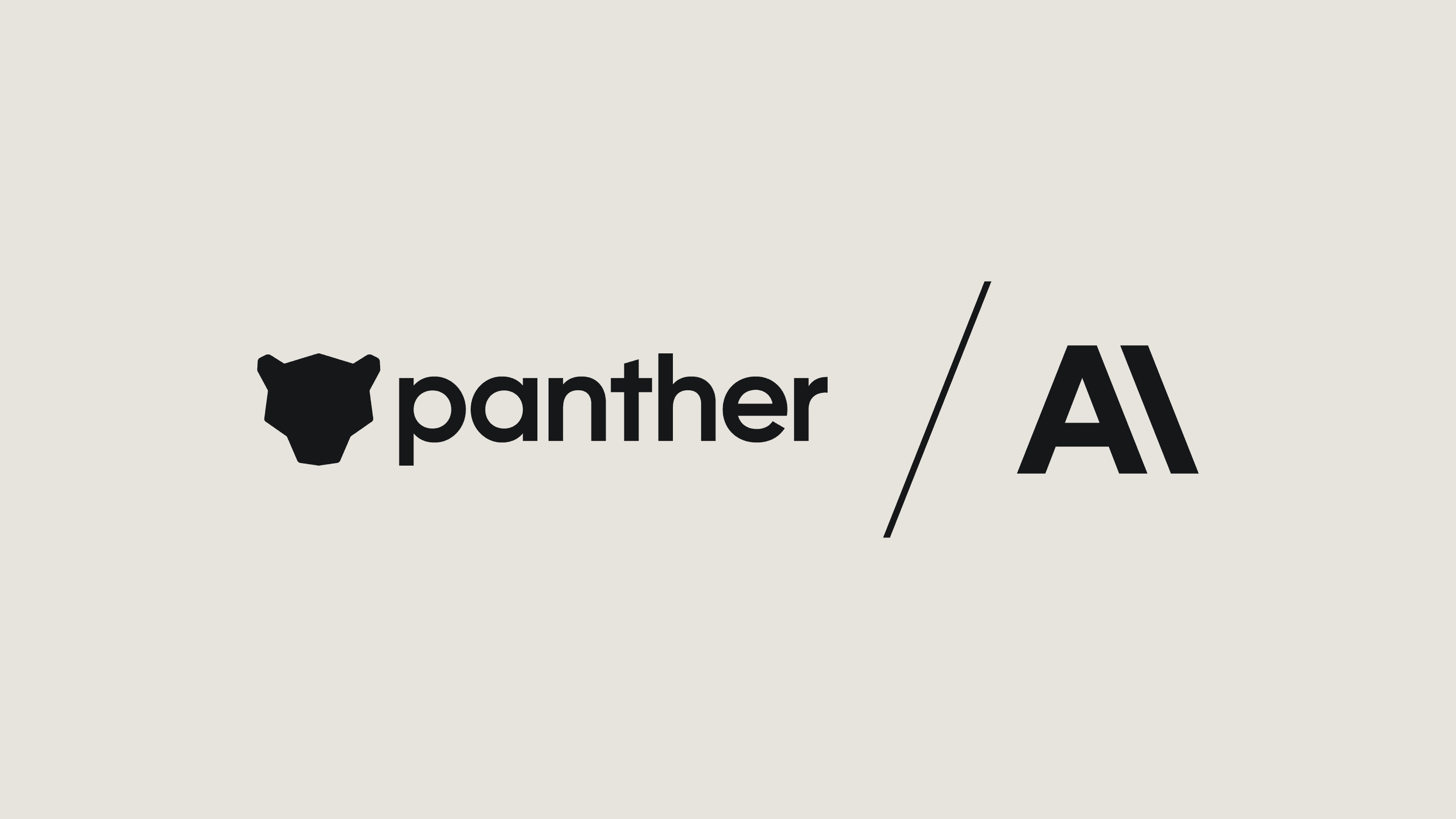 Panther + Anthropic logo lockup