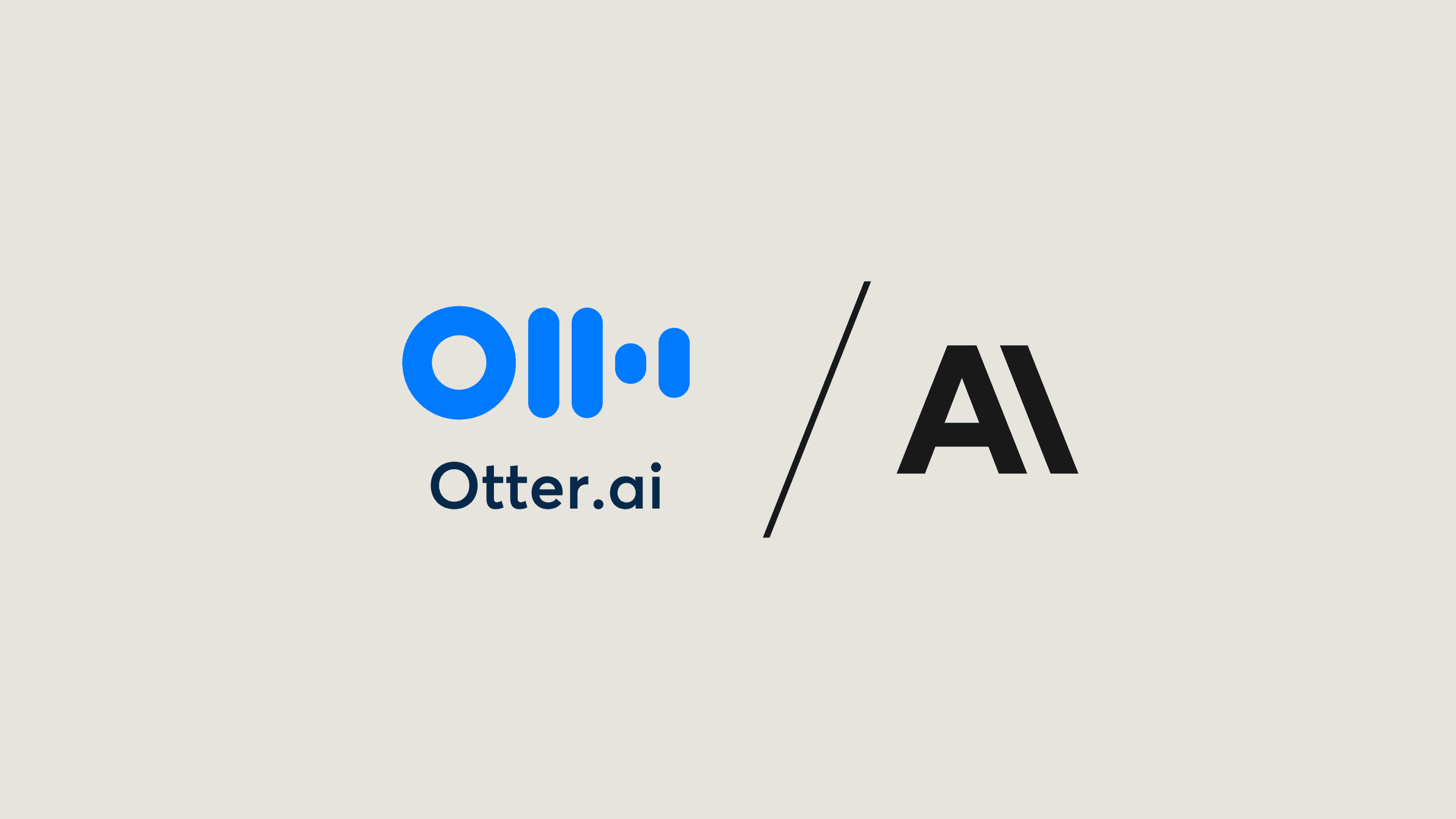 Otter + Anthropic logo lockups