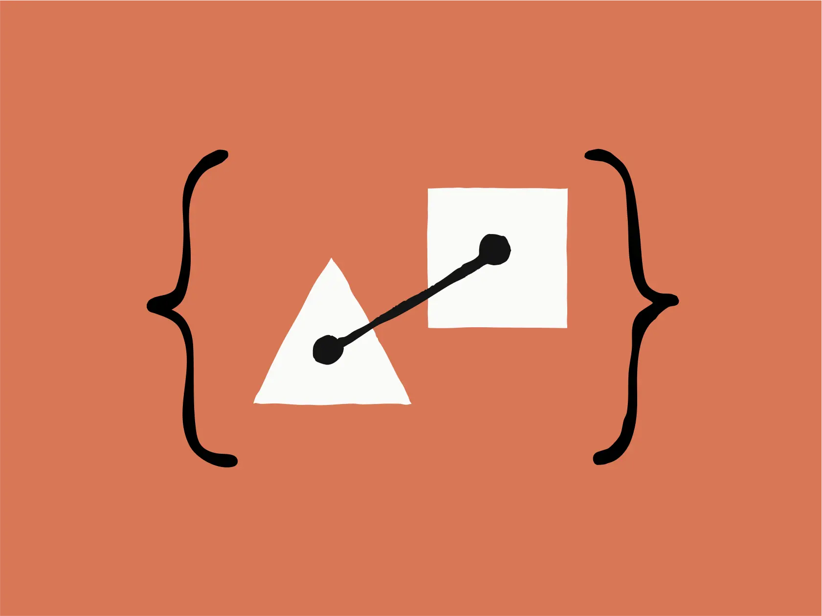 An illustration of a triangle connected to a circle.