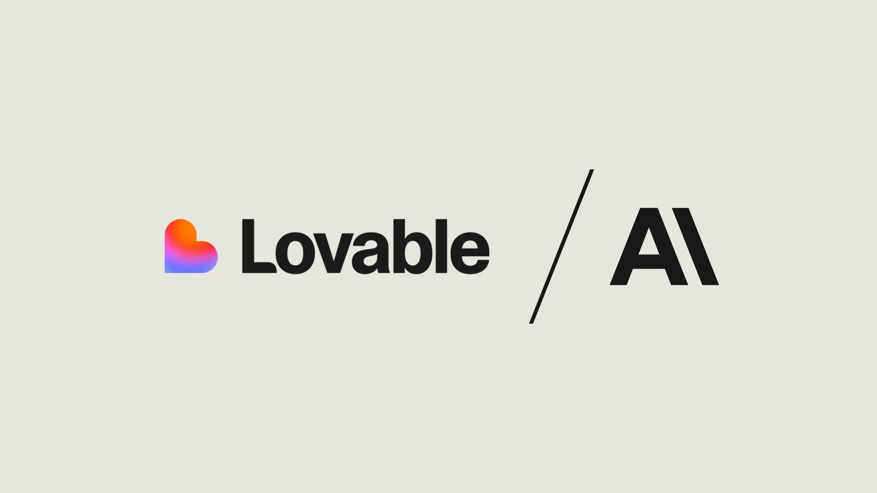 Lovable + Anthropic logo lockup